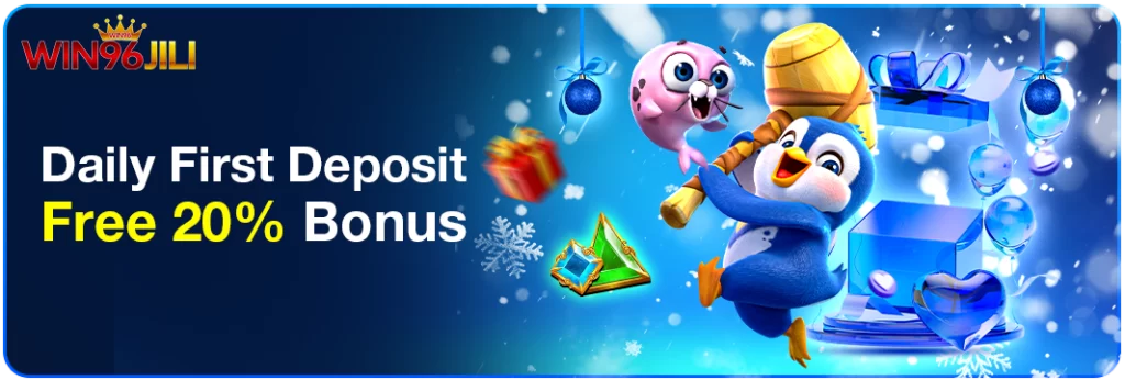 WIN96JILI Free Bonus for New Members promotion